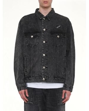 we11done Oversized Denim Jacket - Grey