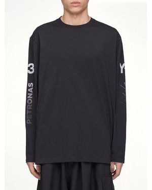 Y-3 F1 Chaos Ls T-Shirt - Blue
