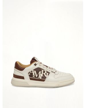 Amiri Pebbled Classic Low Trainer - White