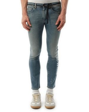 Off-White c/o Virgil Abloh Skinny Denim Jeans - Blue