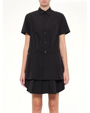 Noir Kei Ninomiya Short Sleeve Dress - Black
