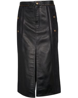 Chloé Leather Skirt - Black