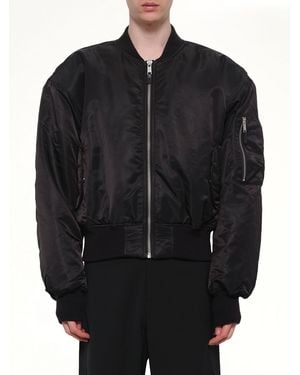 Entire studios Cropped Broad Bomber - Black