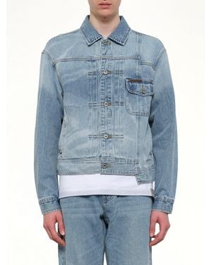 Feng Chen Wang Fcw X Lee Denim Jacket - Blue