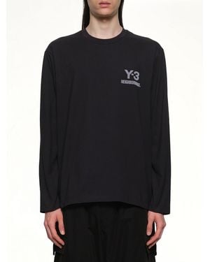 Y-3 X Nbhd Logo Ls T-Shirt - Black