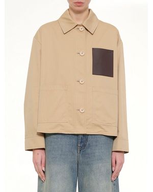 Loewe Cotton Utility Workwear Jacket - Natural