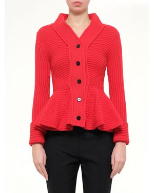 McQueen Chunky Cardigan - Red