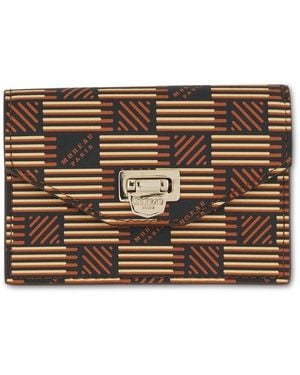 Moreau Flap Wallet With Gusset, 100% Calf Leather - Brown