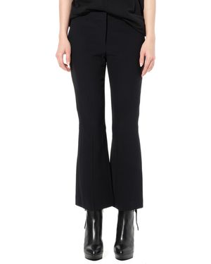 McQueen Leaf Eye Kick Trousers - Black