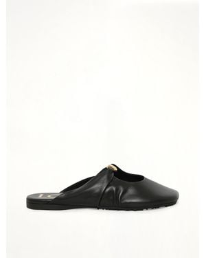 Loewe Pebble Soft Mule - Black
