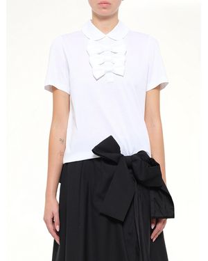 Noir Kei Ninomiya Bowtie T-Shirt - White