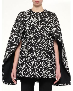 Neil Barrett Jacquard Cape - Black