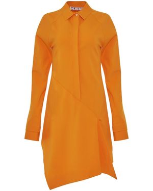 Off-White c/o Virgil Abloh Jer Short Panel Shirt Dress - Orange