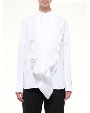 Givenchy Bib Long Sleeve Shirt - White