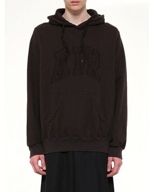 Doublet Threadless Air Embroidery Hoodie - Black