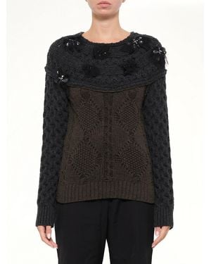 Lanvin Embroidered Top - Black