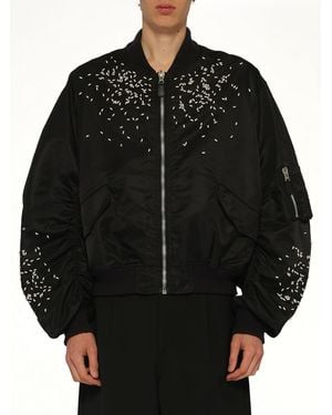 Doublet Spilled Rice Bomber Jacket - Black