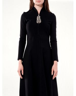Balenciaga Bijou Skater Dress - Black