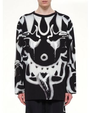 Y-3 Allover Yaksha Ls T-Shirt - Black
