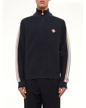 CASABLANCA Cafe Culture Track Jacket - Blue