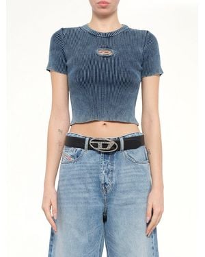 DIESEL M-Anchor-A-Ss Knitwear Tops - Blue