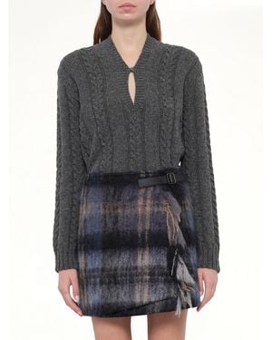 Loewe Mohair Skirt - Gray