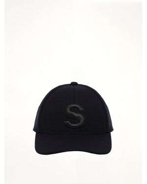 Sacai S Cap Wool Melton - Black