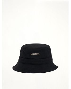 Jacquemus Gadjo Knotted Bucket Hat - Black
