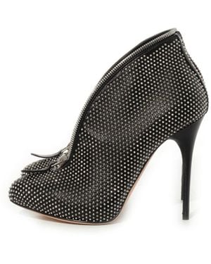 McQueen Scarpa Pelle Shoes, 100% Leather - Gray