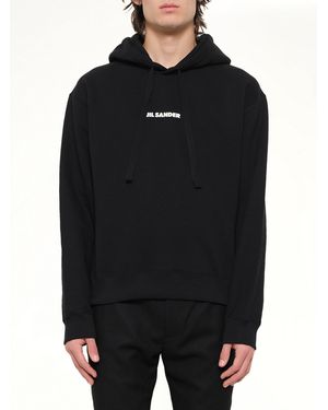 Jil Sander Logo Hoodie 148 - Black