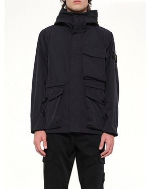 Stone Island 4100032 Short Parka - Blue