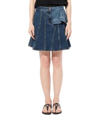 McQueen Denim Dark Skirt - Blue