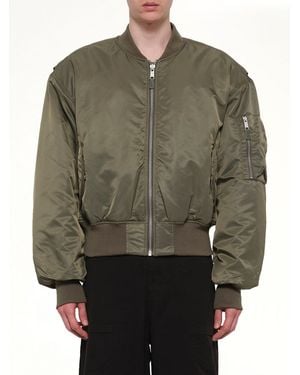 Entire studios Cropped Broad Bomber - Grey
