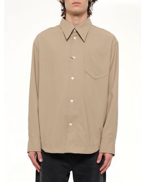 Ami Paris Embossed Adc Shirt - Natural