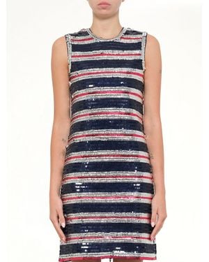 Lanvin Embellished Long Jersey Dress - Blue