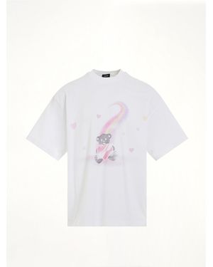 we11done Teddy Bear Print T-Shirt - White