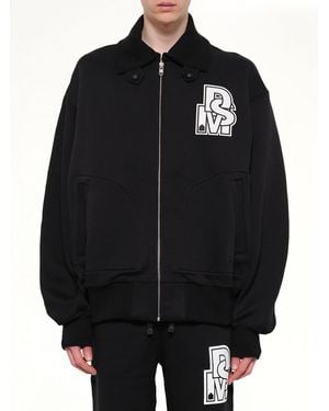 DSM KEI NINOMIYA Doublet Knit Varsity Jacket - Black