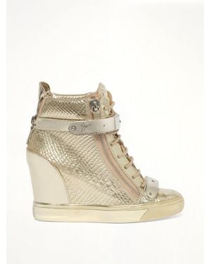 Giuseppe Zanotti Golia Platino Sneaker - Natural