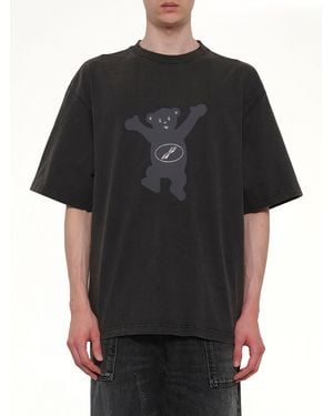 we11done Teddy Logo T-Shirt - Black