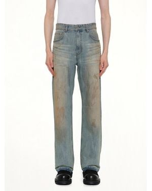 we11done Regular-Fit Denim Trousers - Grey