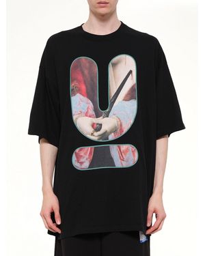 Undercover Portrait U Logo T-Shirt - Black