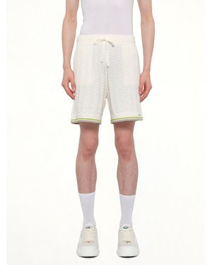 CASABLANCA Tennis Boucle Shorts - Natural