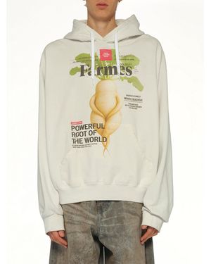 Doublet Farmes Magazine Cover Hoodie - Grey