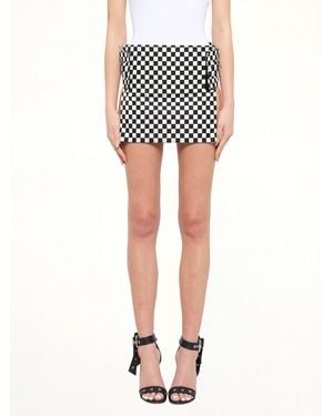 Givenchy Podium Checkerboard Skirt - Black