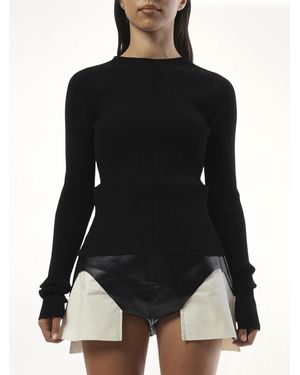 Rick Owens Knit Pull - Black