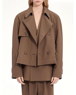 MM6 by Maison Margiela Short Trench - Brown