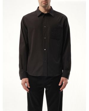 Loewe Anagram Embossed Shirt - Black