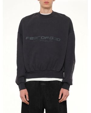 Fear Of God Cropped Relaxed Sweatshirt - Black