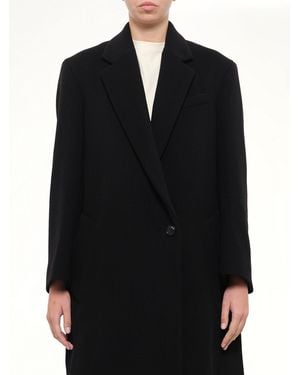 Loewe Wool Cashmere Coat - Black