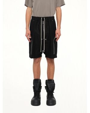 Rick Owens Moleskin Heizer Shorts - Black
